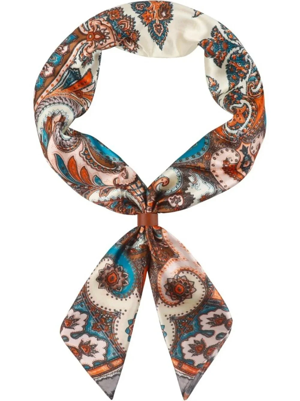 Men's Multiple 35 Inch Wild Rag Neckerchief Silk Western Bandana Neck Scarf